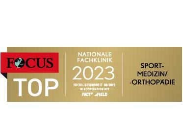 Focus-Siegel Top-Klinik für Sportmedizin/-orthopädie 2023