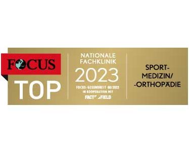 Focus-Siegel Top-Klinik für Sportmedizin/-orthopädie 2023