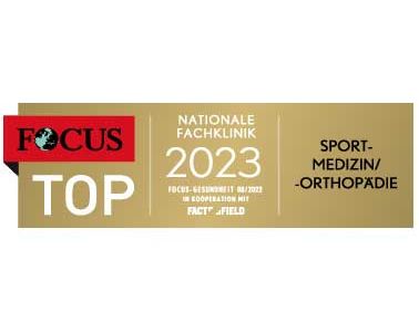 Focus-Siegel Top-Klinik für Sportmedizin/-orthopädie 2023