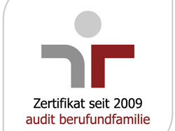 Zertifikat audit berufundfamilie seit 2009