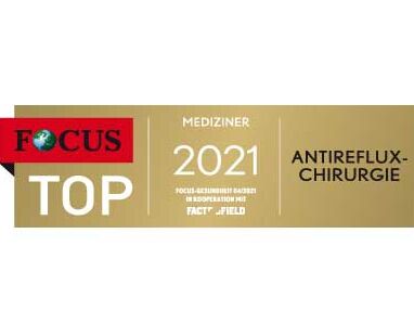 Focus Siegel 2021 für Antireflux-Chirurgie